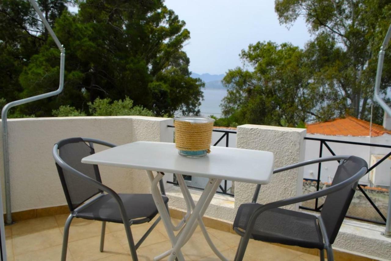 Apartment With Sea View And Balcony 60M From Beach Aegina Kültér fotó